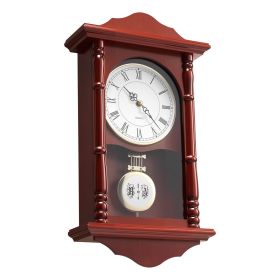 VEVOR Grandfather Clock, 18 in Classic Vintage Pendulum Clock, Pine Wood & MDF Wall Clocks with Quartz Movement and Quiet Design, for Living Room