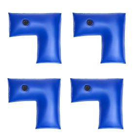 VEVOR Corner Pool Water Tubes, 4 Pack 22.4 x 22.2 in, Corner Winter Water Bags with Leakproof Screw Cap, 0.4mm Heavy Duty PVC
