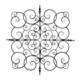 SQUARE FLEUR-DE-LIS WALL PLAQUE