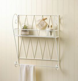 White Wire Wall Shelf