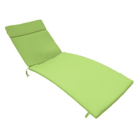Two Salem Outdoor Lounge Chair Cushions, Lounge Chair Not Included. (Option: GREEN)