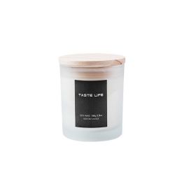 Smokeless Handmade Soy Wax Scented Candle With Clear Wooden Cover (Style: Westin White Tea)